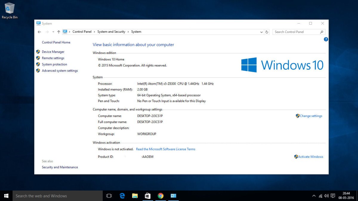 Windows 10 Home N operating system software box by Microsoft with a sleek design and logo visible.