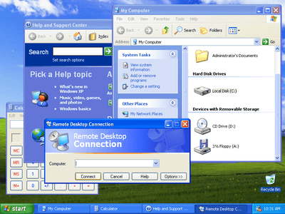 Microsoft Windows XP Professional software package with iconic logo and user-friendly interface design.