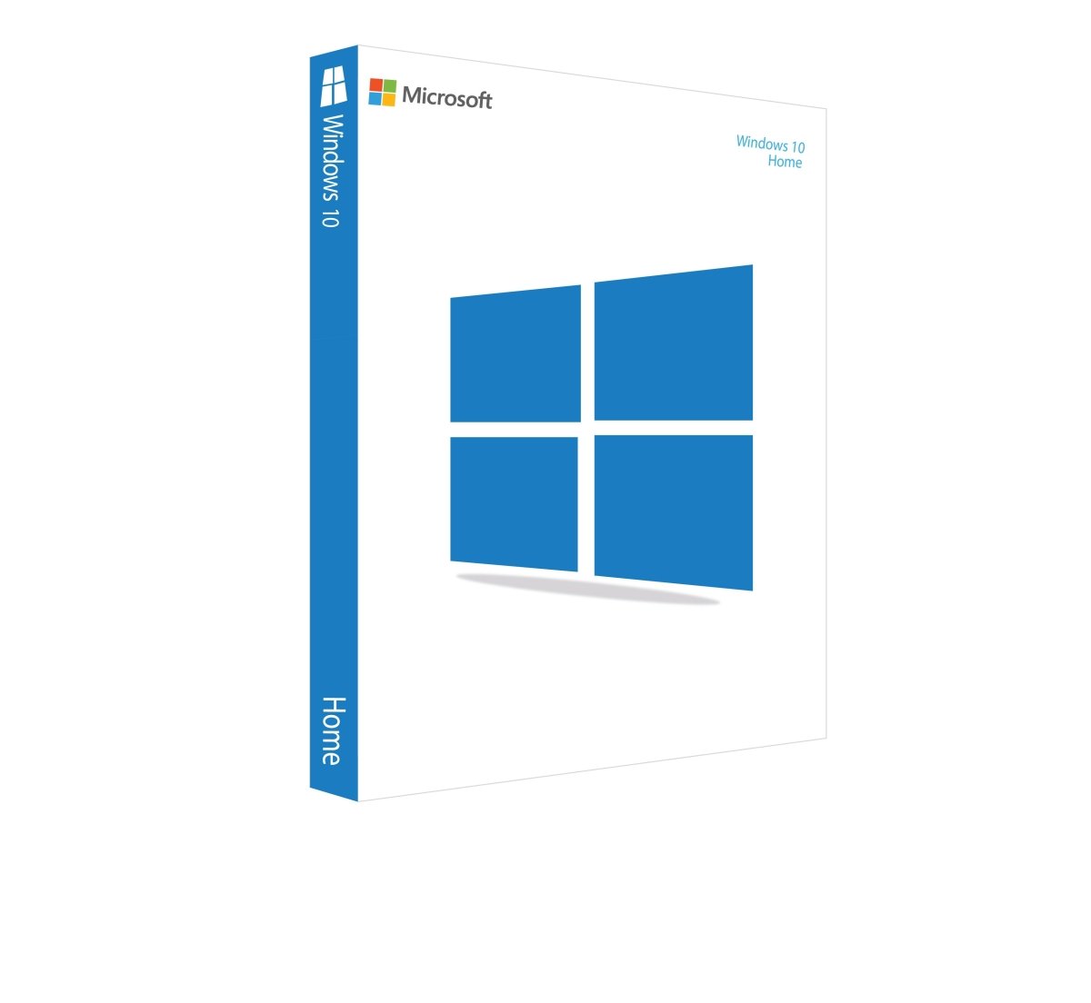Windows 10 Home full version software download with product key, displayed in a digital format on a clean background.